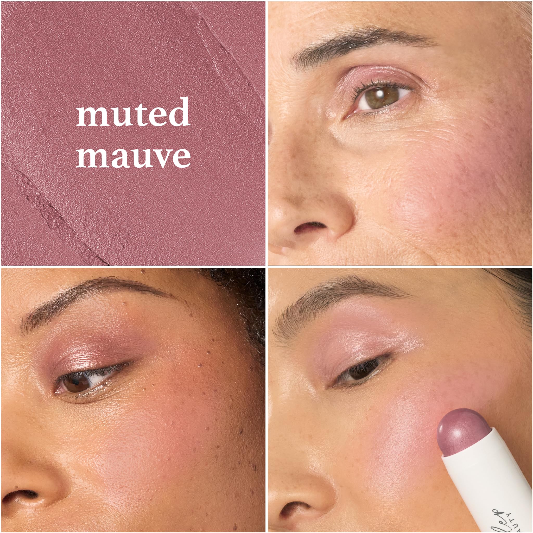 Julep Skip The Brush Cream to Powder Blush Stick - Muted Mauve - Blendable and Buildable Color - 2-in-1 Blush and Lip Makeup Stick Julep uk supplements