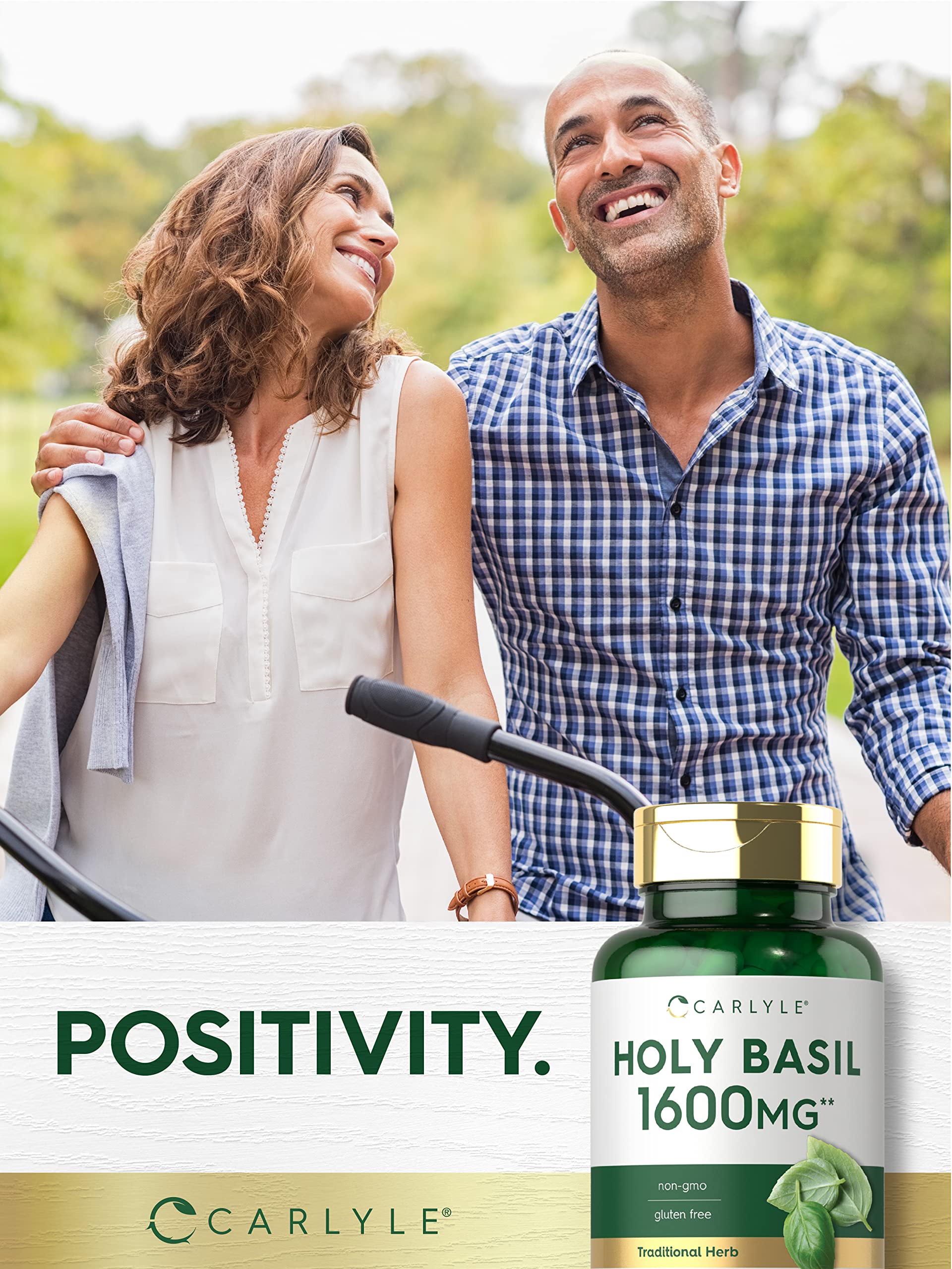 Carlyle Holy Basil Capsules 1600 mg | 200 Count | Tulsi Holy Basil Leaf Extract | Herbal Carlyle uk supplements