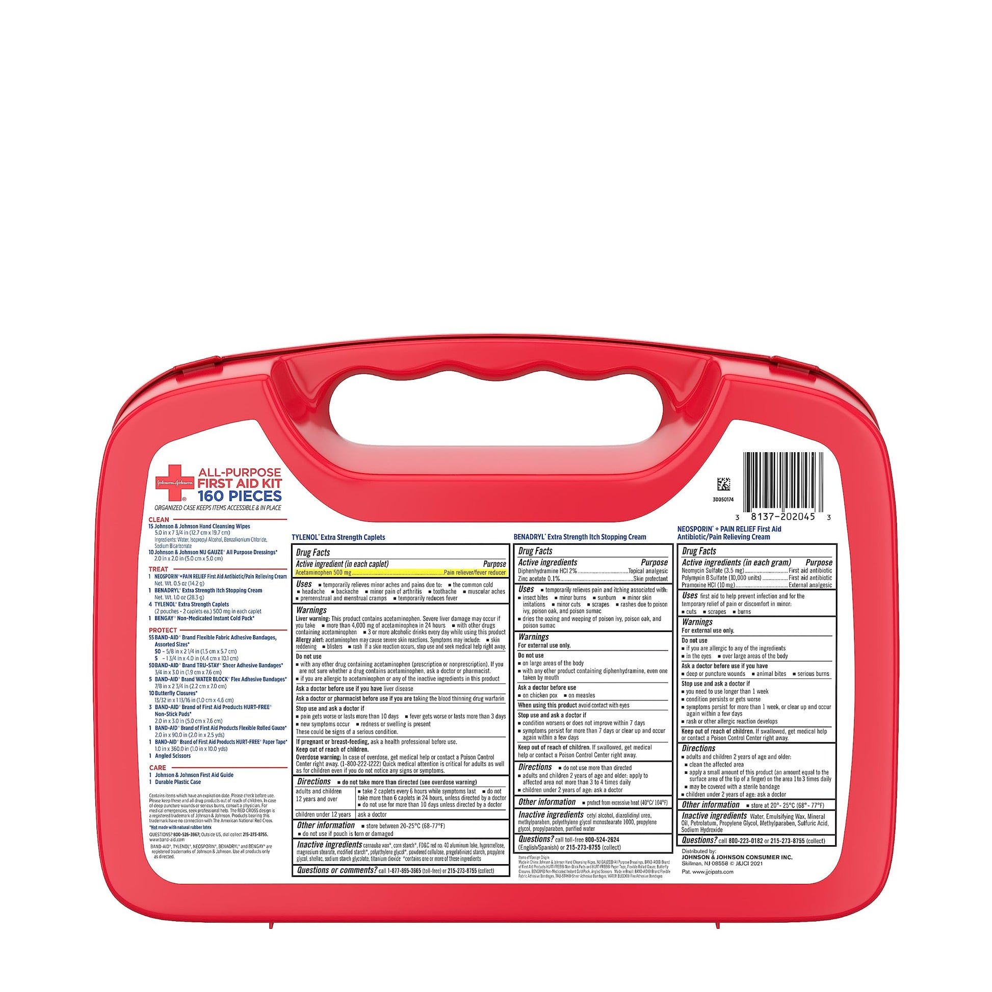 Johnson & Johnson All-Purpose Portable Compact First Aid Kit for Minor Cut Johnson & Johnson uk supplements