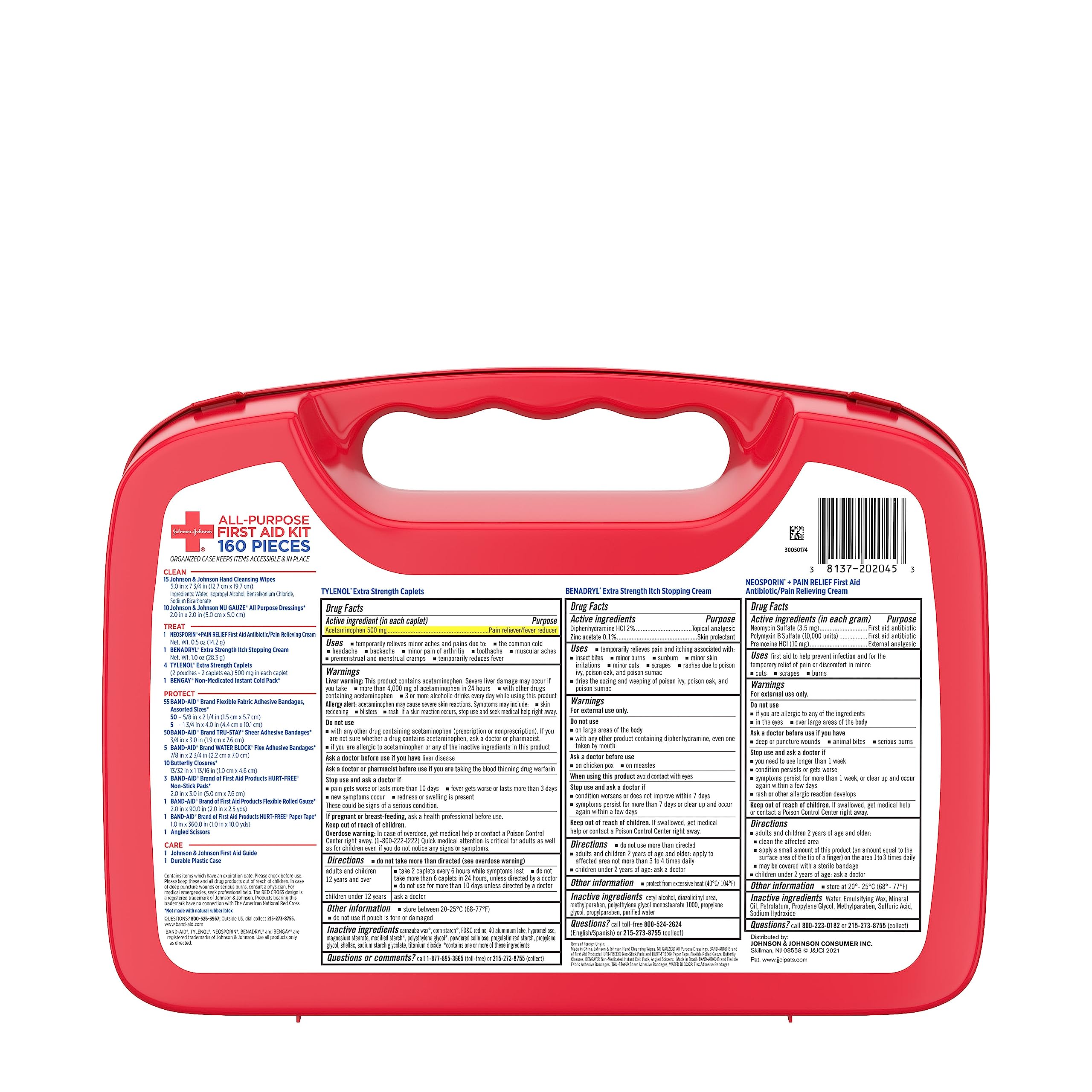 Johnson & Johnson All-Purpose Portable Compact First Aid Kit for Minor Cut Johnson & Johnson uk supplements