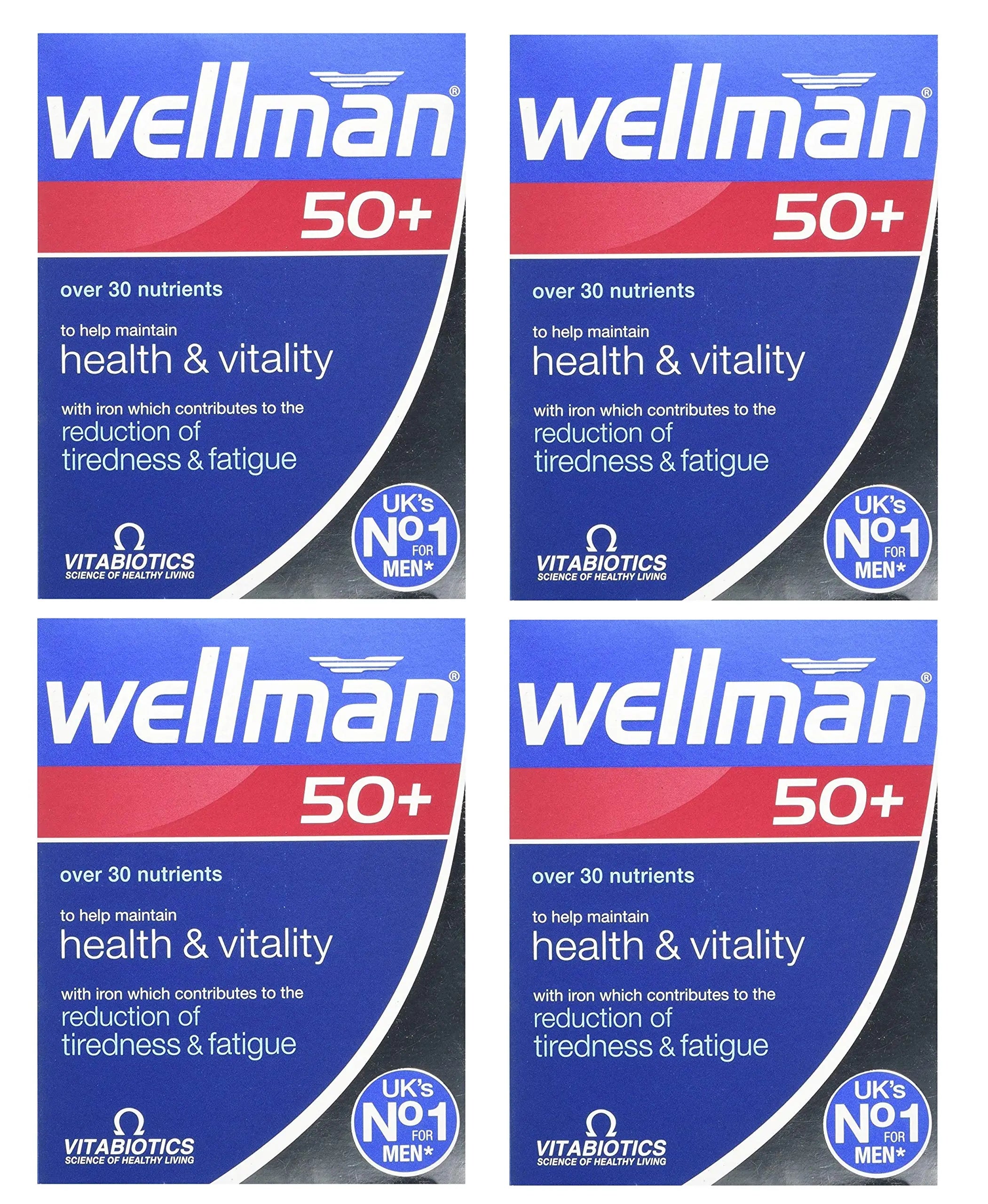 Wellman 4 X 50+ 30 Tablets Wellman uk supplements