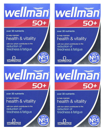 Wellman 4 X 50+ 30 Tablets Wellman uk supplements