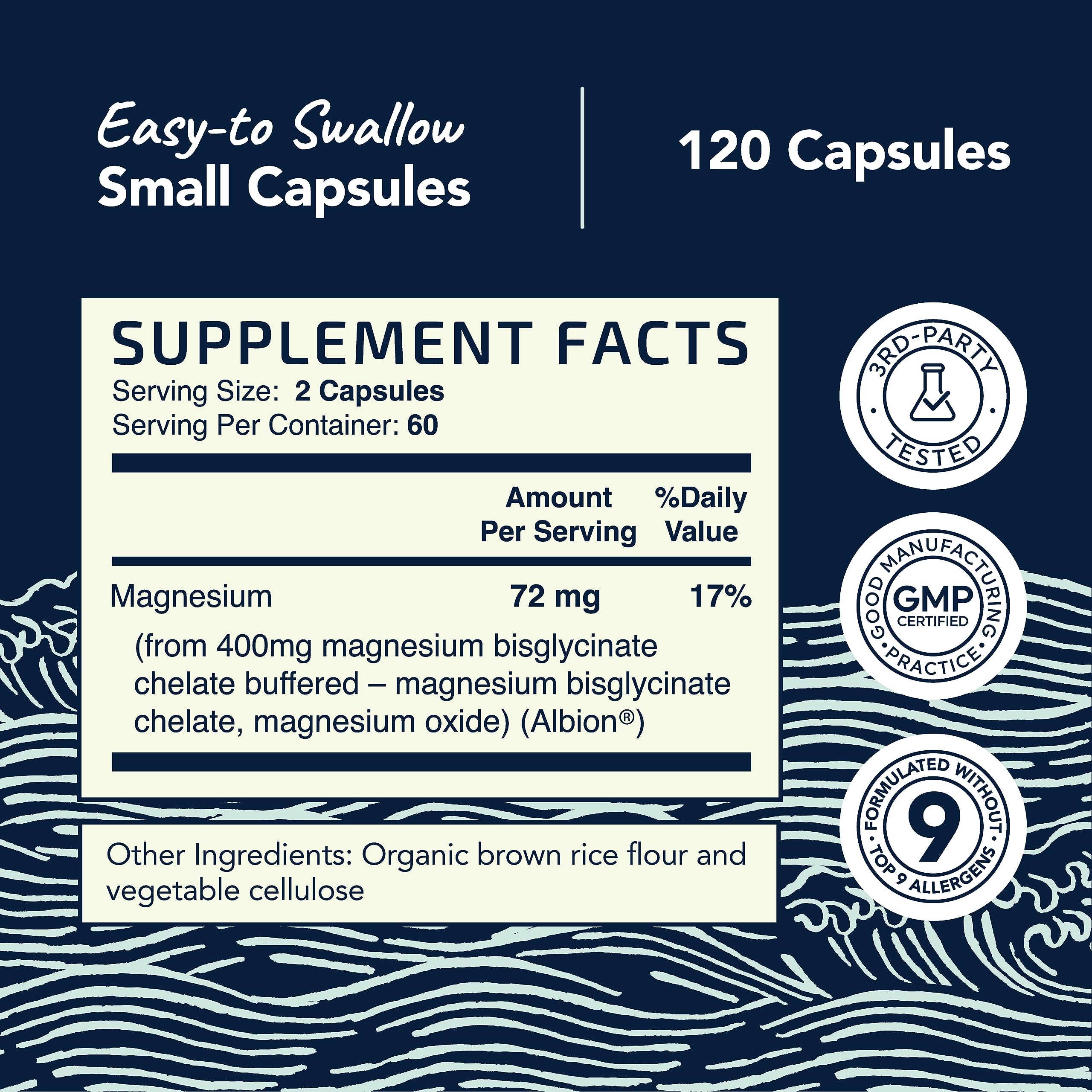 Magnesium Glycinate 400mg | Chelated Bisglycinate for Muscle Relaxation, Bones Nobi Nutrition uk supplements