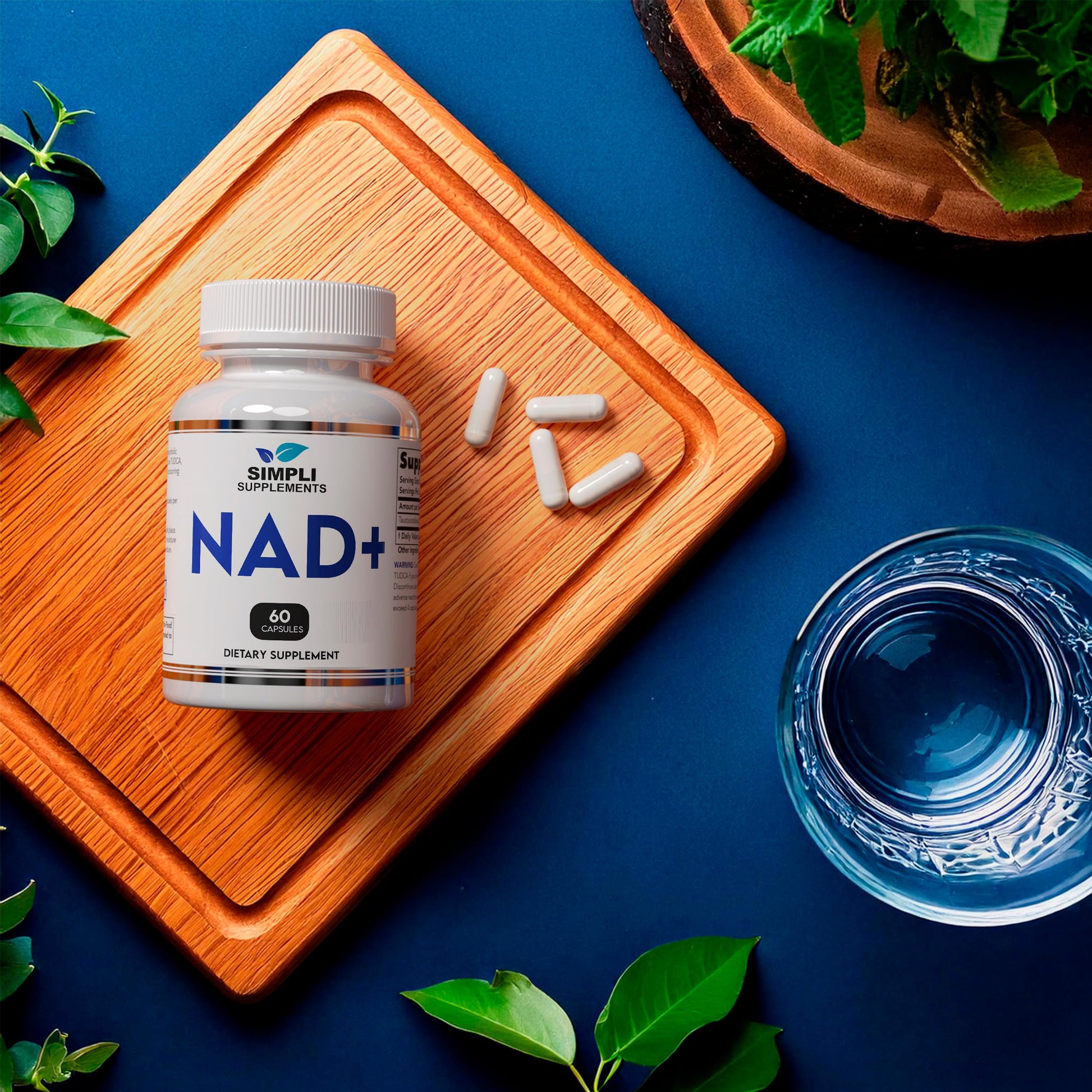 NAD Supplement for Anti-Aging and Cell Regeneration | NAD Booster 500mg Per Serving | NMN Supplement Alternative | Similar to Nicotinamide Riboside | 120 Capsules (2 Month Supply) Simpli Supplements uk supplements