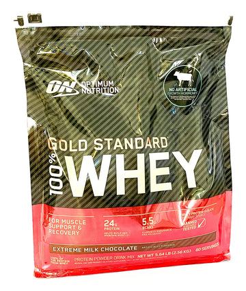 100% Whey Gold Standard, Extreme Milk Chocolate, 5 lb Optimum Nutrition uk supplements