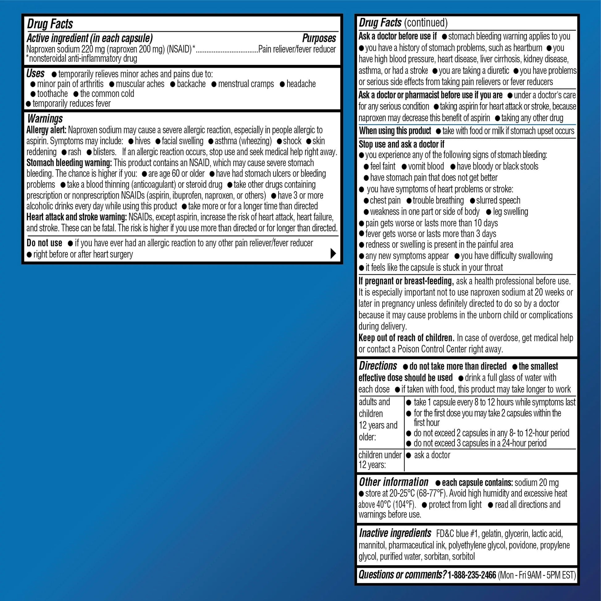 Amazon Basic Care Naproxen Sodium 220 mg Liquid Gels, Pain Reliever/Fever Reducer (NSAID), Headache, Backache, Menstrual Pain, Arthritis Pain, 12-Hour Relief, 180 Count (previously A+ health) Amazon Basic Care uk supplements