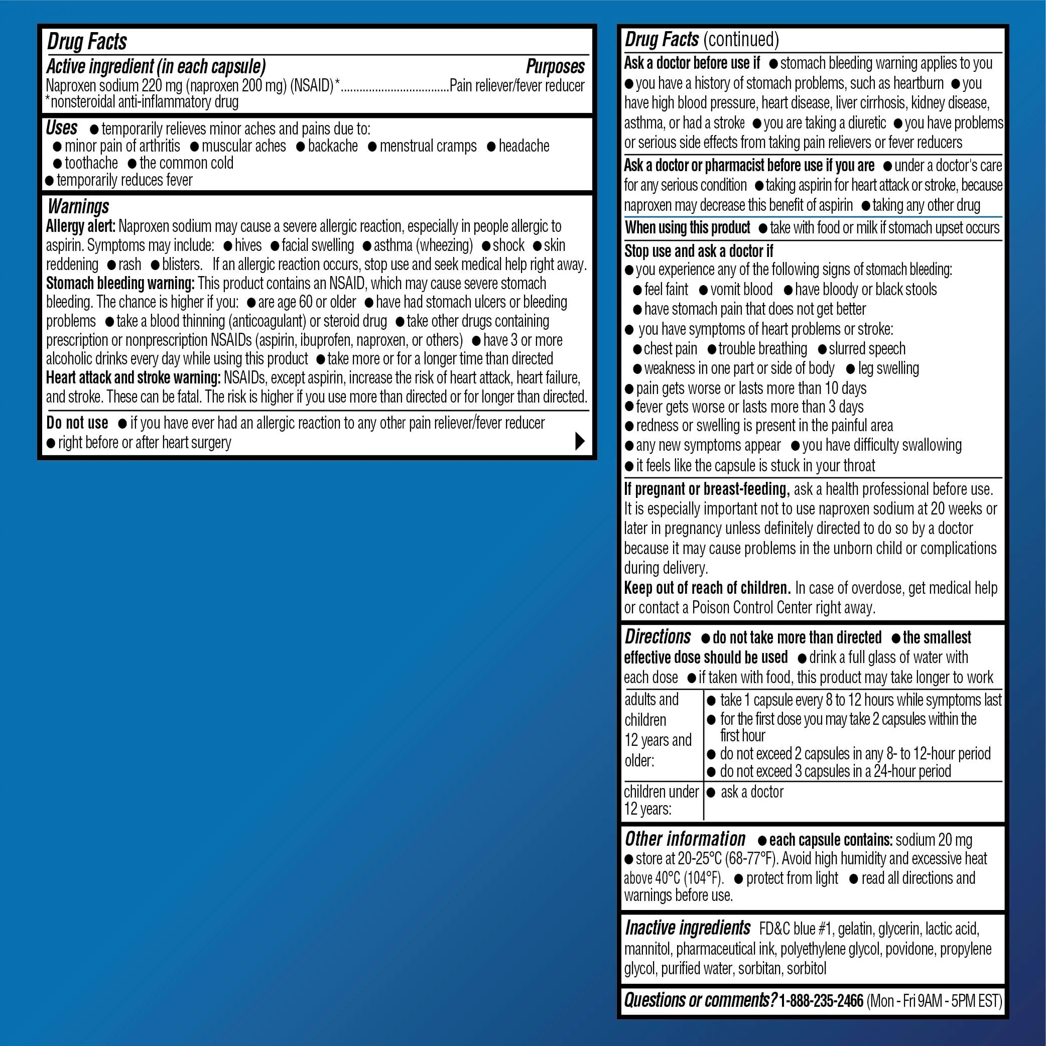 Amazon Basic Care Naproxen Sodium 220 mg Liquid Gels, Pain Reliever/Fever Reducer (NSAID), Headache, Backache, Menstrual Pain, Arthritis Pain, 12-Hour Relief, 180 Count (previously A+ health) Amazon Basic Care uk supplements