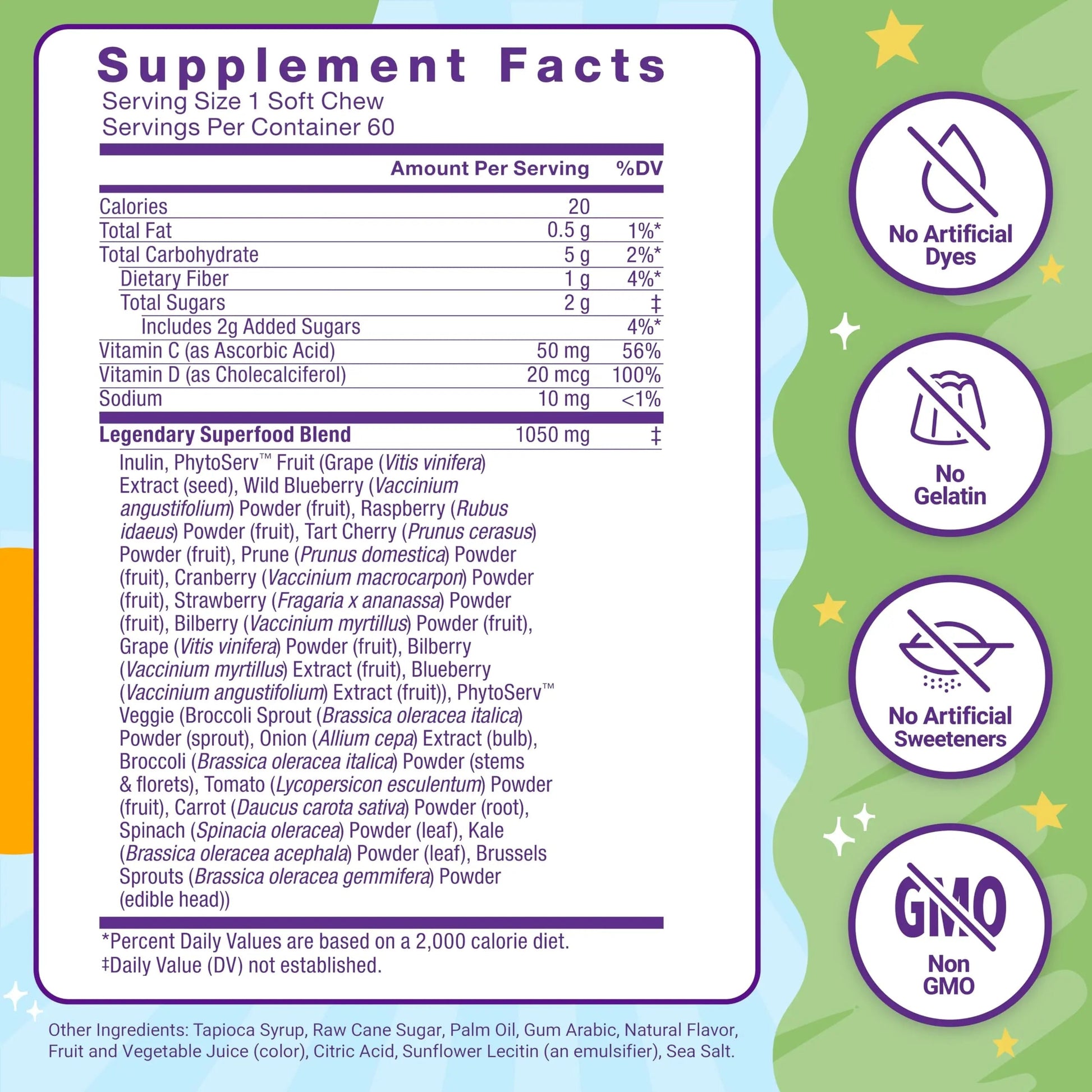 Force Factor Kids Superfood Super Chews, Kids Vitamins C & D, Immune Support Supplement with Antioxidant Support from Powdered Fruits & Veggies Force Factor uk supplements