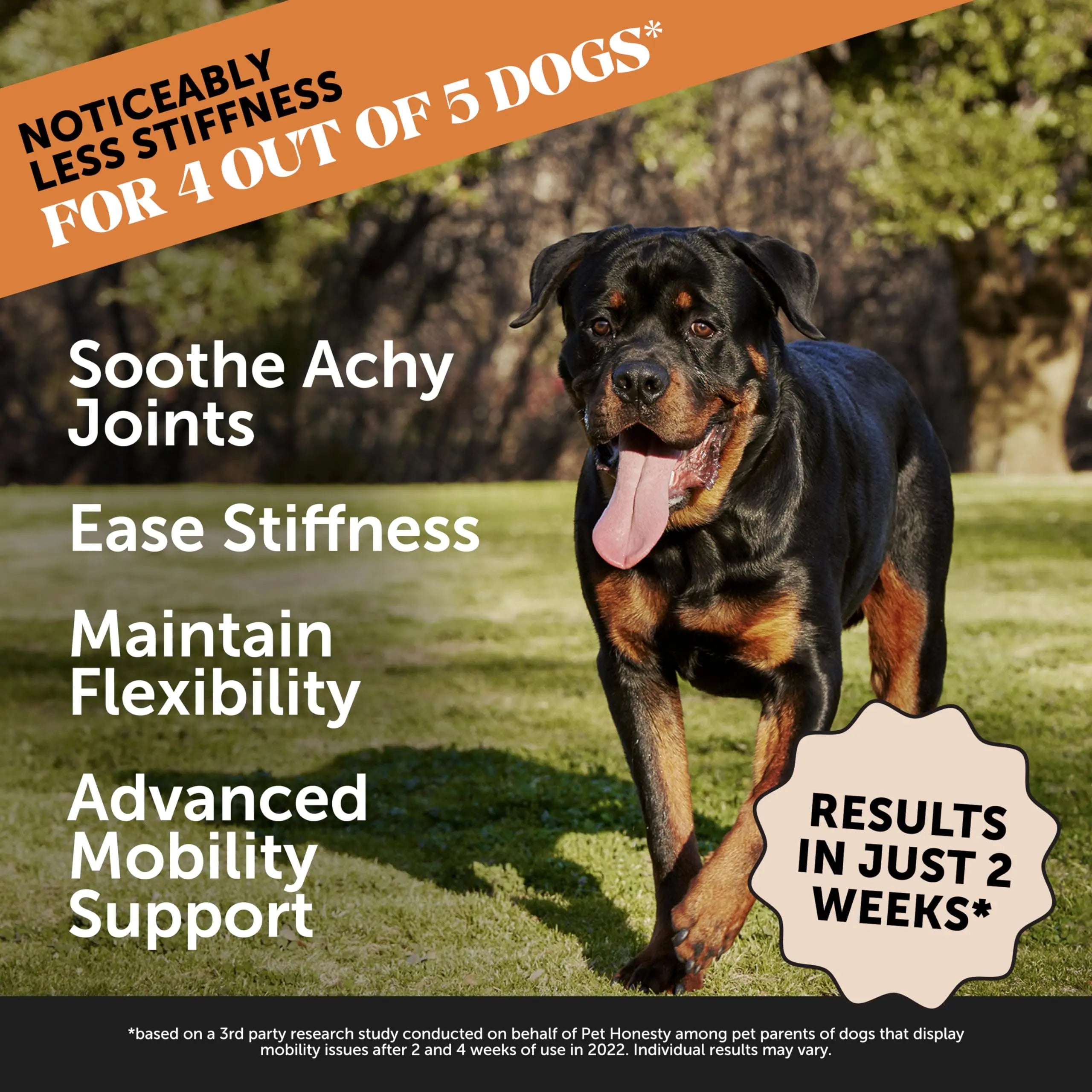 Pet Honesty Hip & Joint Health Max Strength – Dog Joint Support Chews with Glucosamine Chondroitin & Omega-3s – Joint Supplement for Dogs to Support Mobility, Flexibility & Comfort – Bacon (90 ct) Pet Honesty uk supplements