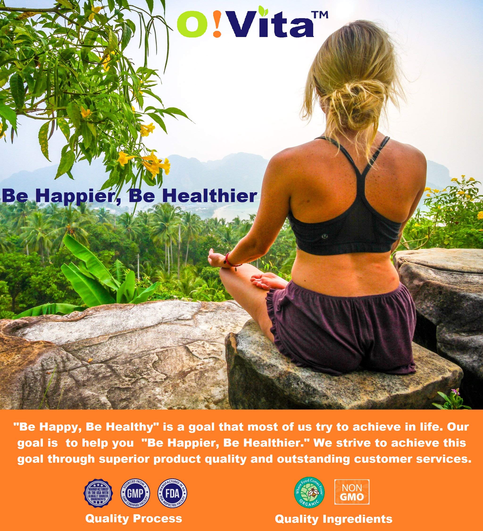 O!VITA Liquid Multivitamin Complete, with a Full Spectrum of Vitamins and Minerals, Plus 42 Fruits and Vegetable Proprietary Blend, Easy Absorption (60 Vegan Liquid Filled Capsules) O!VITA uk supplements