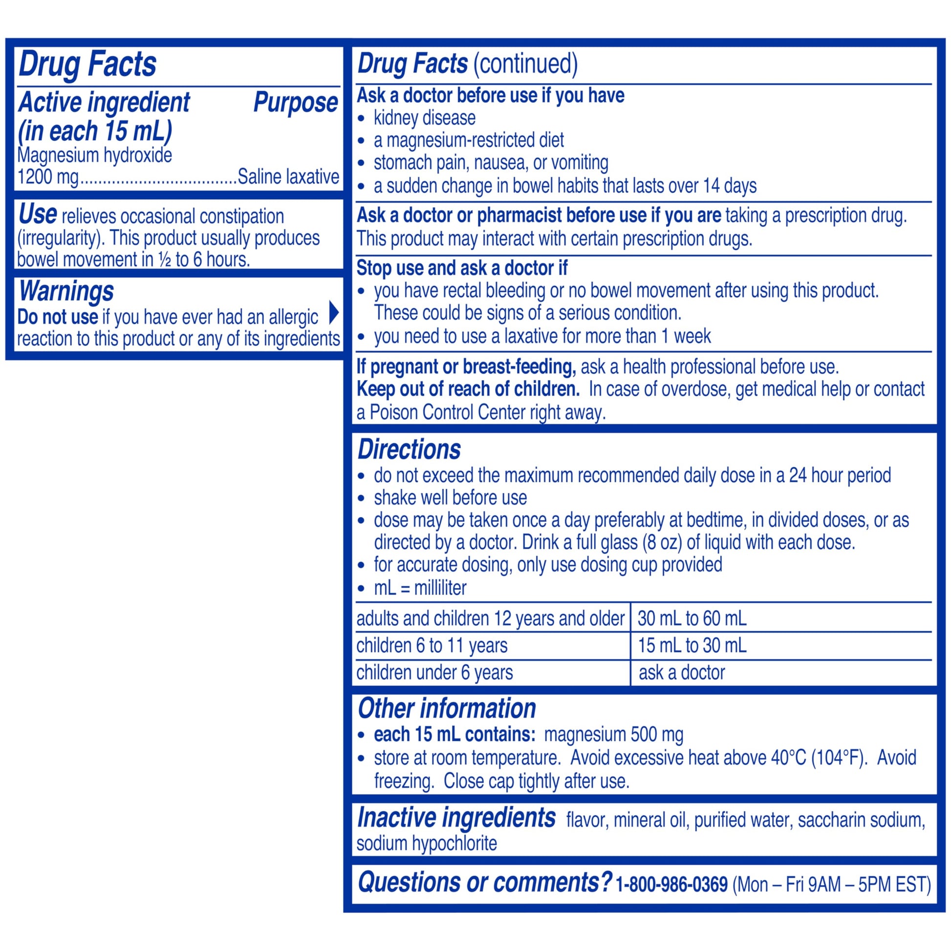 Phillips' Fresh Mint Milk of Magnesia Liquid,26 Fl Oz (Pack of 2) Phillips' uk supplements
