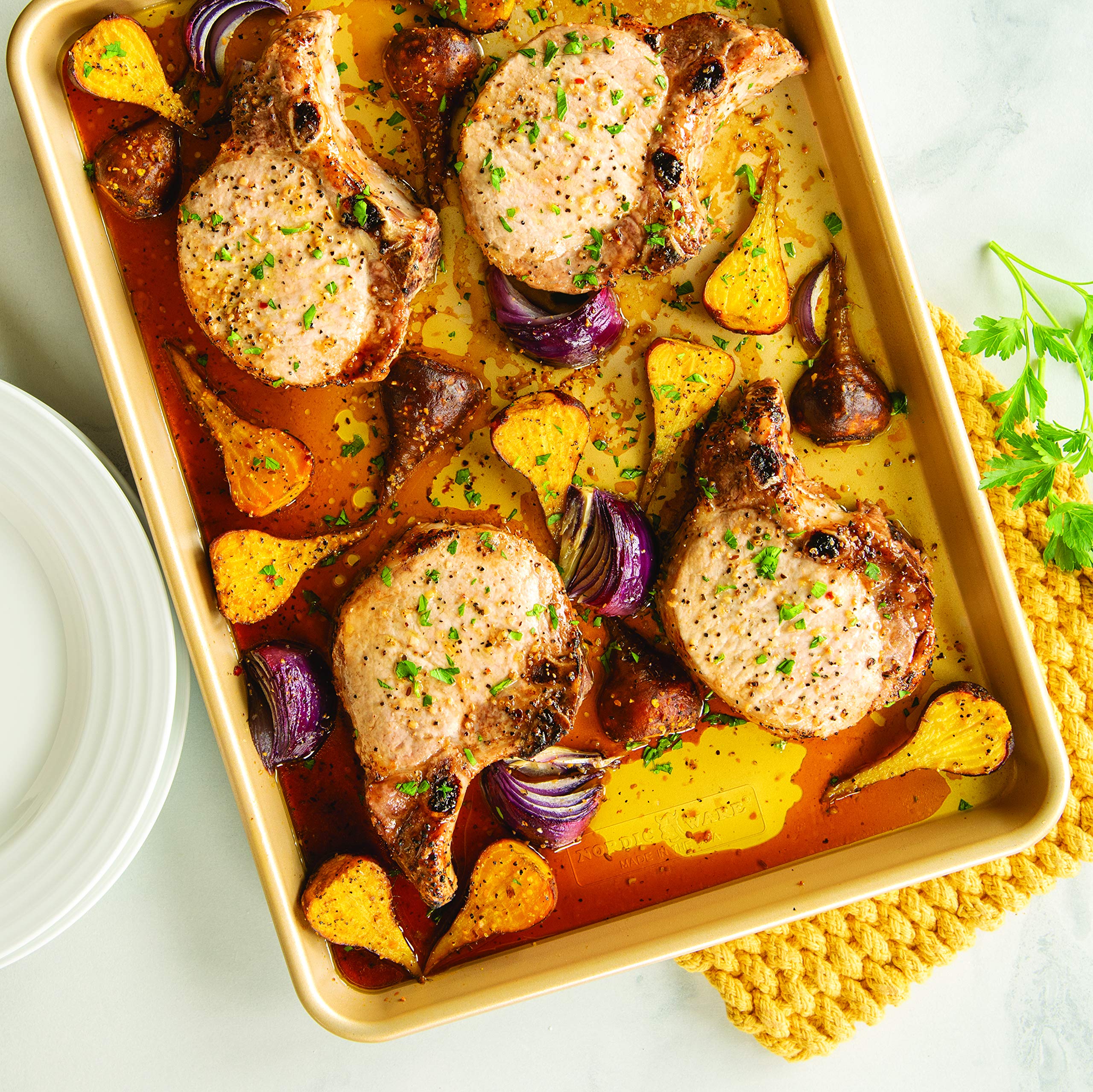 Nordic Ware Naturals Aluminum NonStick Baker's Half Sheet 13" x 18" Nordic Ware uk supplements