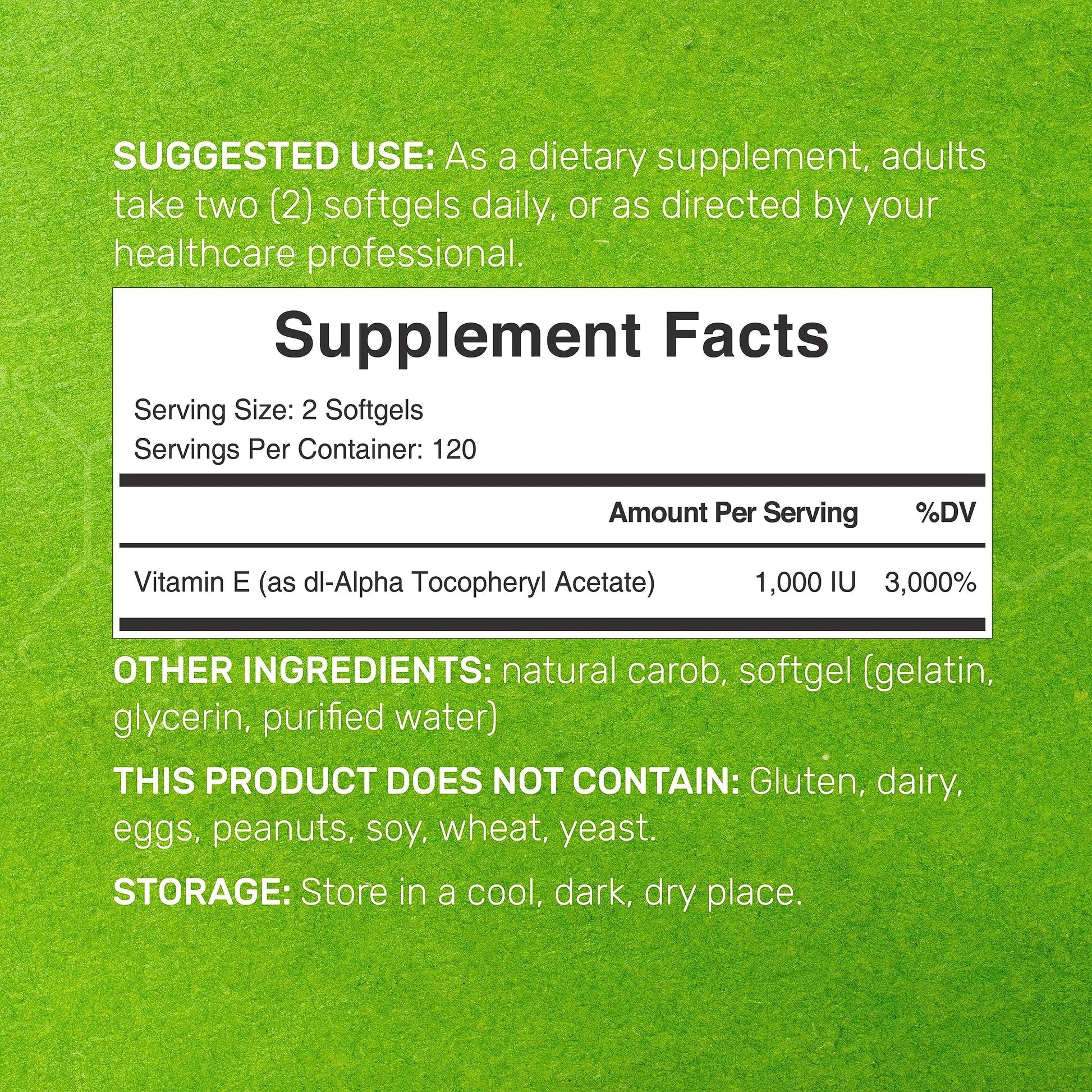 Vitamin E Supplements, 1,000 IU Per Serving, 240 Softgels – Extra Strength Antioxidant Protection – Bioavailable Stable Form DEAL SUPPLEMENT uk supplements