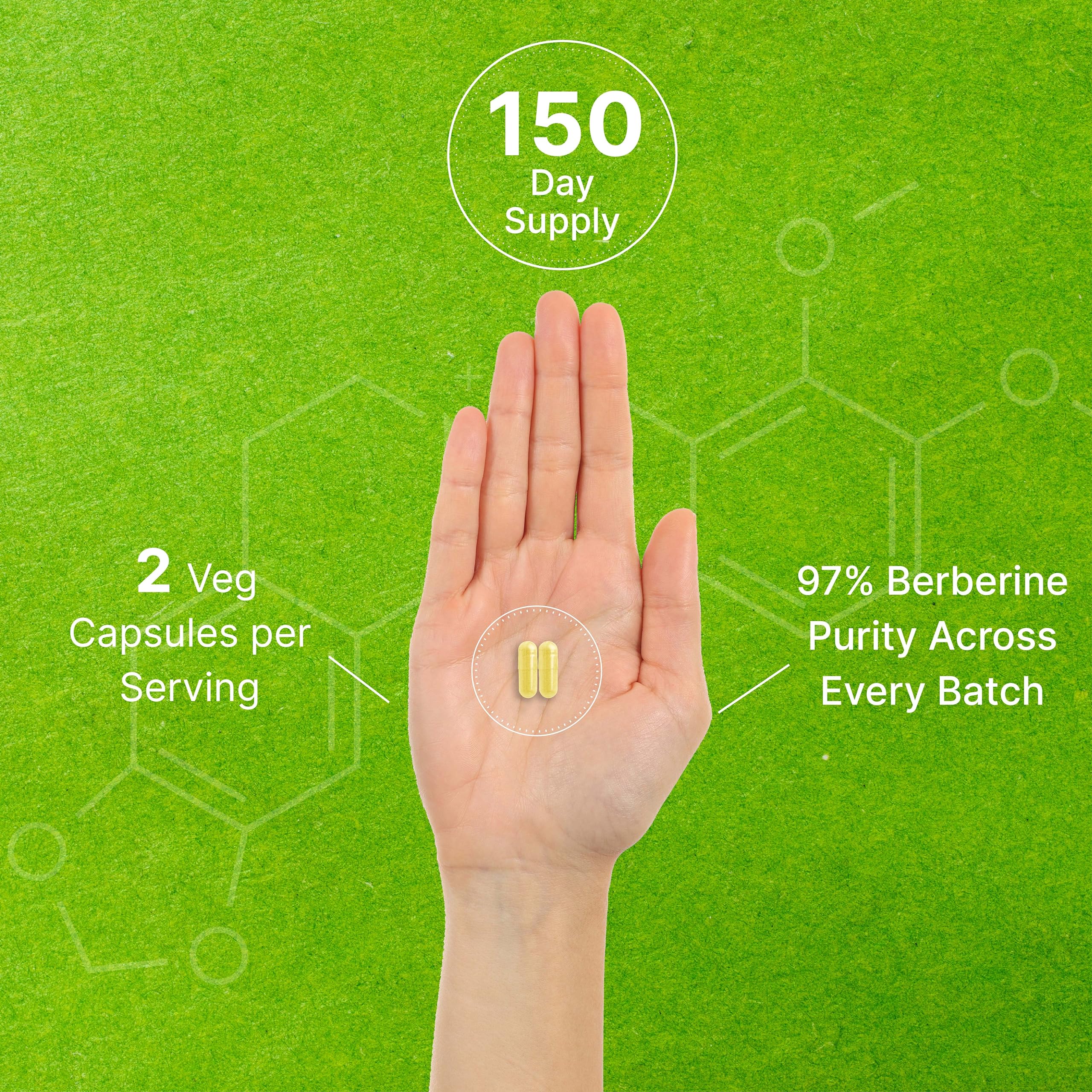Berberine Supplement, 1,000mg Per Serving, 300 Veggie Capsules – 97% Pure Berberine DEAL SUPPLEMENT uk supplements