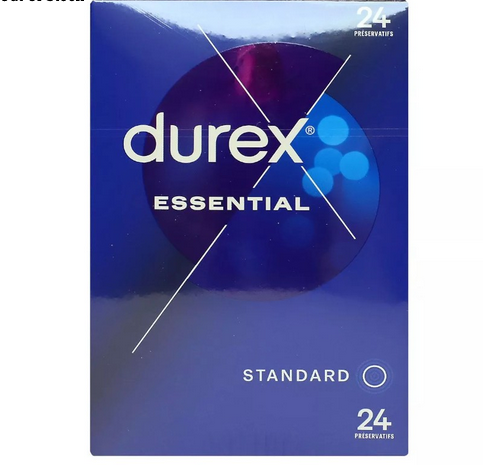 Durex Essential 24 standard size condoms Durex uk supplements