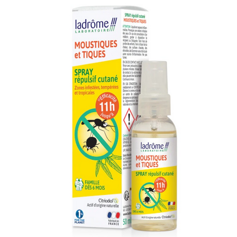 2 in 1 repellent spray: mosquitoes and ticks LADROME LADROME uk supplements