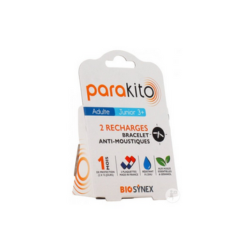 Set of 2 mosquito repellent refills for PARAKITO bracelets PARAKITO uk supplements