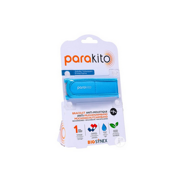 Parakito light blue rechargeable mosquito repellent bracelet PARAKITO uk supplements