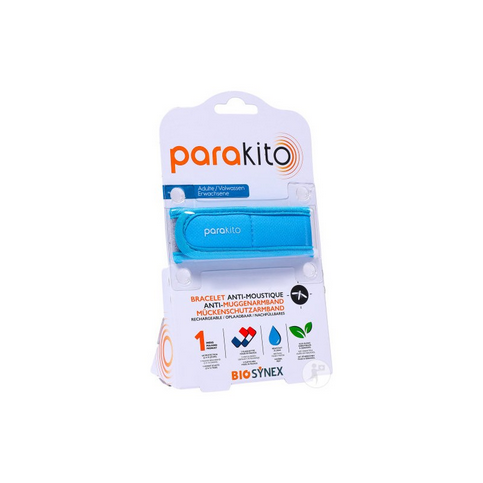 Parakito light blue rechargeable mosquito repellent bracelet PARAKITO uk supplements