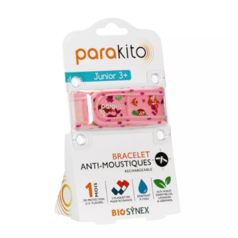 Parakito rechargeable mosquito repellent kid bracelet with "mermaid" patterns PARAKITO uk supplements