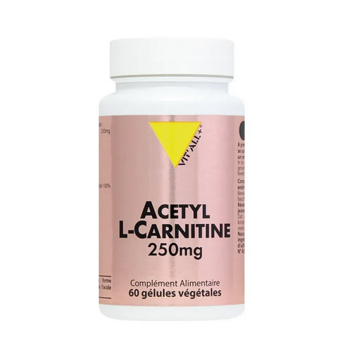 Acetyl L-Carnitine 250mg 60 capsules VIT'ALL+ VIT'ALL+ uk supplements