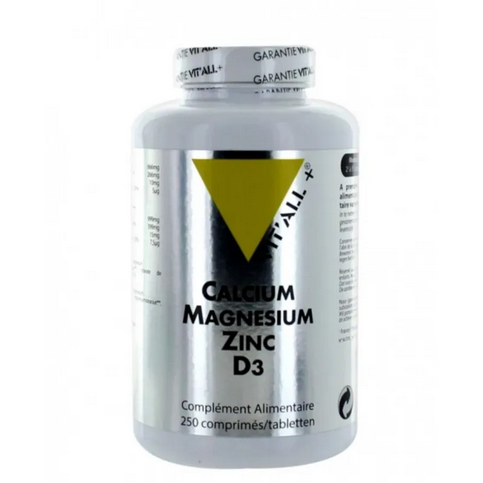 Calcium Magnesium Zinc D3 250 comprimés VIT'ALL+ VIT'ALL+ uk supplements