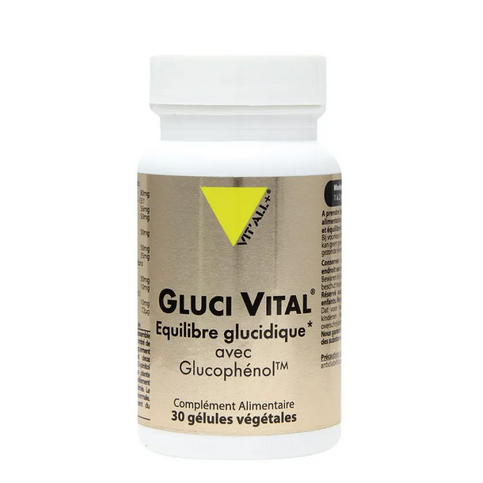 Gluci Vital équilibre glucidique avec Glucophénol 30 gélules VIT'ALL+ VIT'ALL+ uk supplements