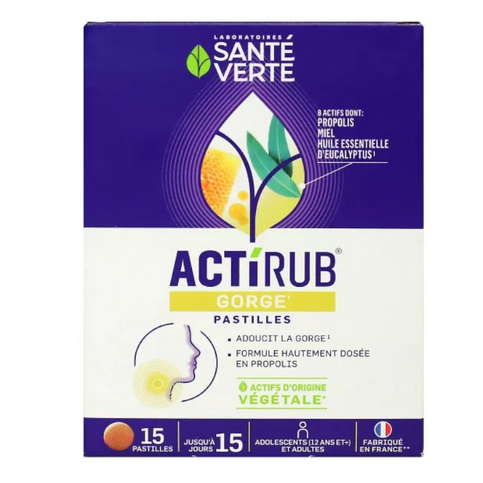 ACTIRUB throat lozenges SANTE VERTE SANTE VERTE uk supplements