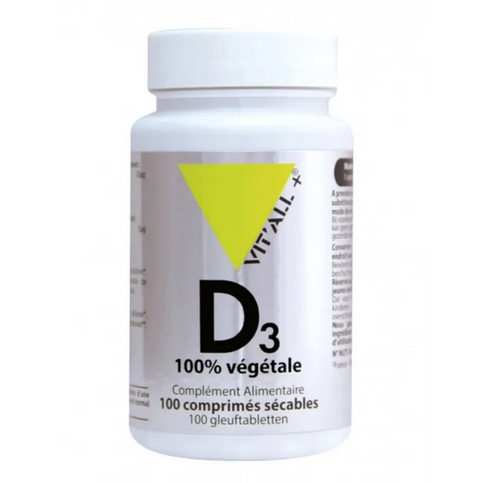 Vitamine D3 végétale 20 microg 100 comprimés VIT'ALL+ VIT'ALL+ uk supplements