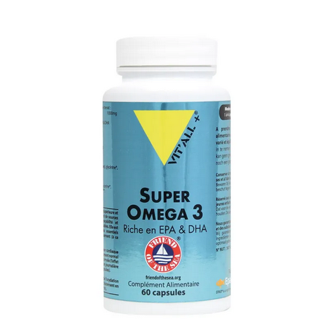 Super Oméga 3 1000mg 60 capsules VIT'ALL+ VIT'ALL+ uk supplements
