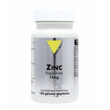 Zinc Bisglycinate 15 mg 100 gélules VIT'ALL+ VIT'ALL+ uk supplements