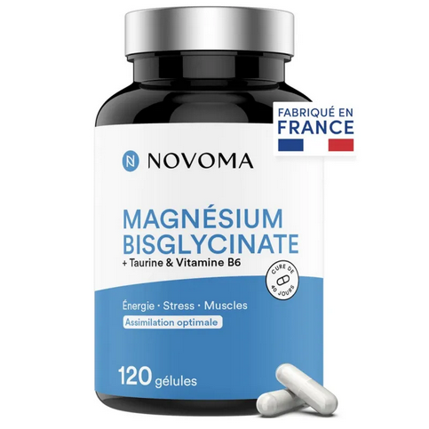 Magnesium bisglycinate 120 capsules NOVOMA NOVOMA uk supplements