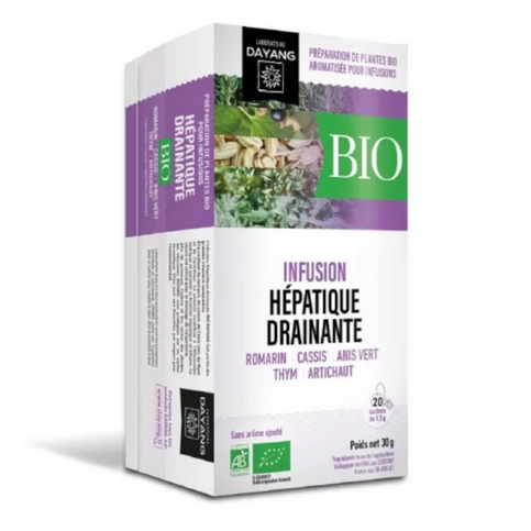 Hepatic - draining organic infusion in sachets DAYANG DAYANG uk supplements