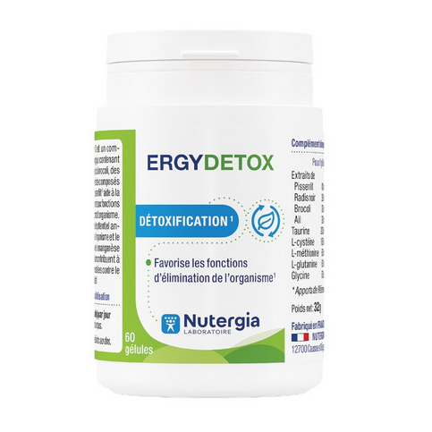 ERGYDETOX 60 capsules - NUTERGIA Nutergia uk supplements