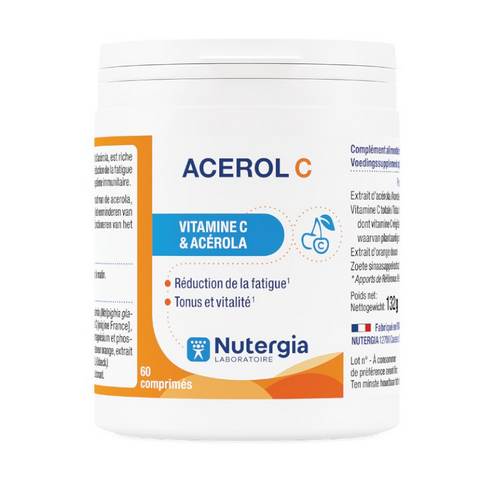 Acerol C tablets - NUTERGIA Nutergia uk supplements