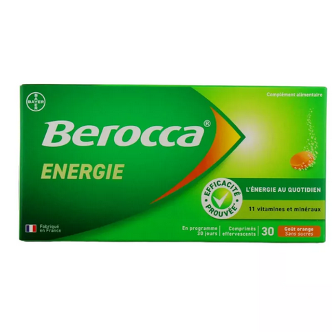 Berocca Ernergy 30 effervescents tablets TrustMedUSA uk supplements