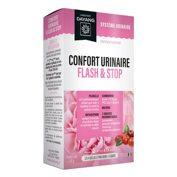 Urinary comfort flash & stop 15 capsules - DAYANG DAYANG uk supplements