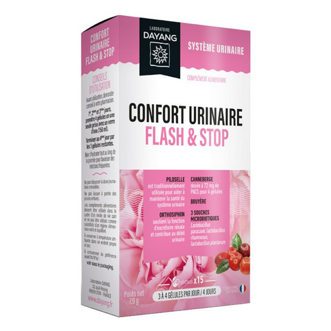 Urinary comfort flash & stop 15 capsules - DAYANG DAYANG uk supplements