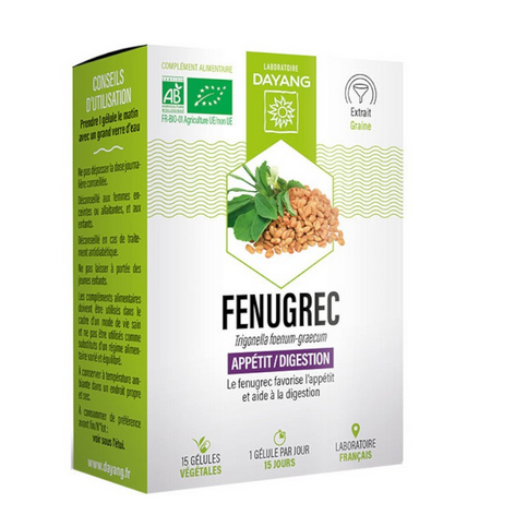 Organic Fenugreek 15 capsules - DAYANG DAYANG uk supplements