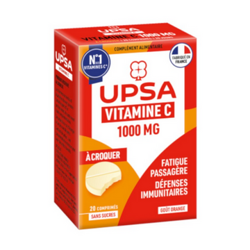 Vitamin C 1000mg - 20 chewable tablets - UPSA UPSA uk supplements