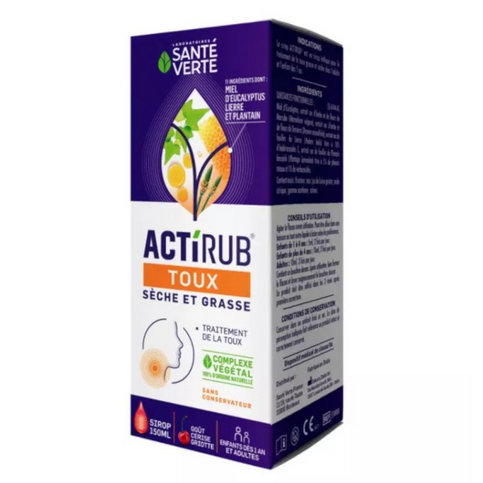 ACTIRUB syrup against oily and dry cough SANTE VERTE SANTE VERTE uk supplements