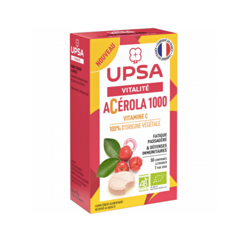 Acerola 1000 organic chewable tablets - UPSA UPSA uk supplements