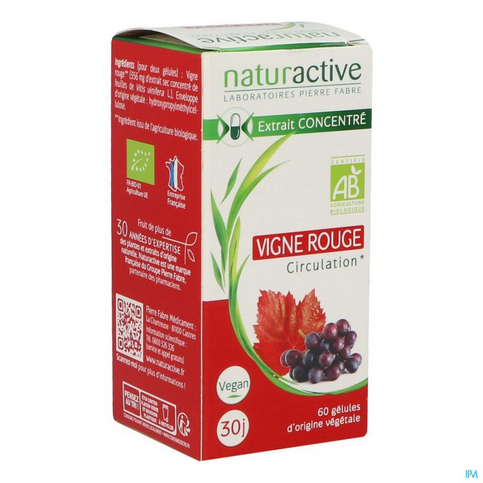 Organic red vine - 60 capsules - NATURACTIVE NATURACTIVE uk supplements