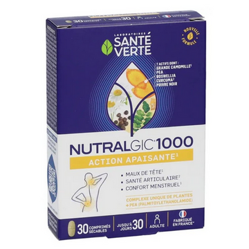 Nutralgic 1000 soothing action - 30 tablets - SANTE VERTE SANTE VERTE uk supplements
