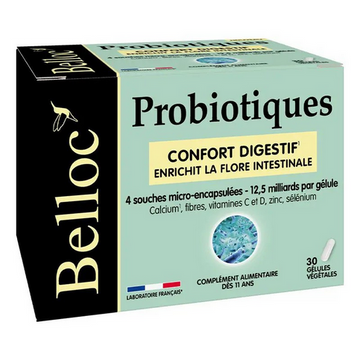 Belloc probiotics: digestive comfort - 30 vegetable capsules TrustMedUSA uk supplements