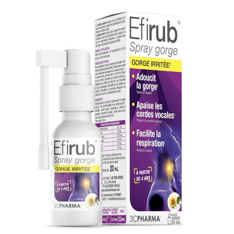 Efirub irritated throat spray 3C PHARMA 3C PHARMA uk supplements