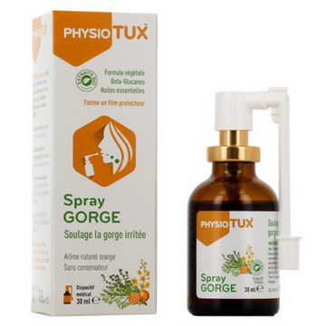 Physiotux throat spray IMMUBIO TrustMedUSA uk supplements