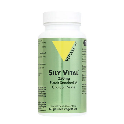 Sily Vital (Chardon marie) Extrait standardisé 250 mg 60 gélules VIT'ALL+ VIT'ALL+ uk supplements