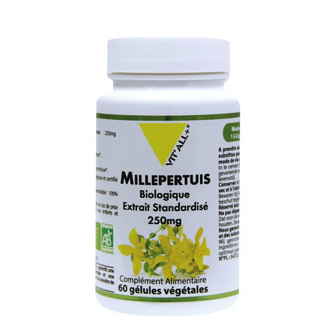 Millepertuis BIO Extrait standardisé 250 mg 60 gélules VIT'ALL+ VIT'ALL+ uk supplements