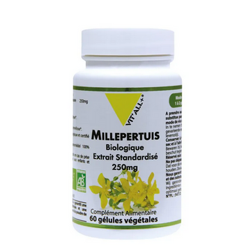 Millepertuis BIO Extrait standardisé 250 mg 60 gélules VIT'ALL+ VIT'ALL+ uk supplements